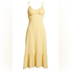 Reformation | ‘Embry’ Midi Dress | Butter Yellow | Size 6